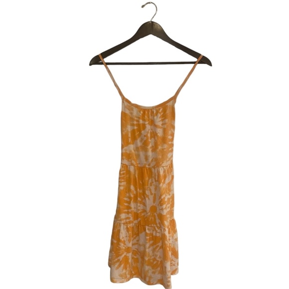 Cat & Jack Yellow Floral Tie Dye Sleeveless Sundress Girl’s Size XL (14/16) - Picture 1 of 7